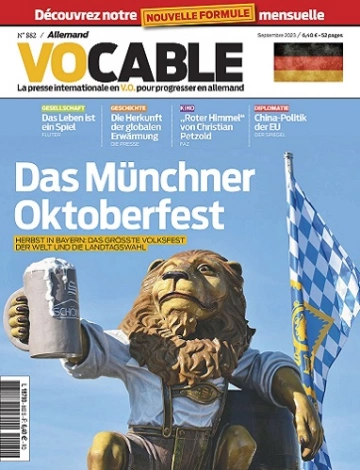 Vocable Allemand N°882 – Septembre 2023  [Magazines]