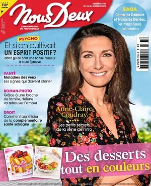 Nous Deux N°3795 Du 24 Mars 2020  [Magazines]