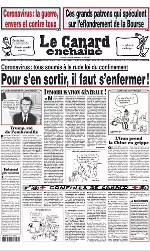 Le canard enchaîné N° 5184 du Mercredi 18 mars 2020  [Journaux]