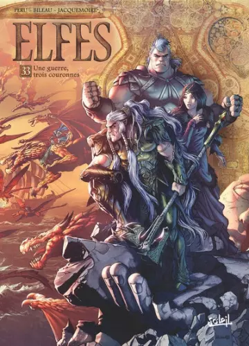 Elfes – Cycle Les Elfes Blancs, Tome 33 - Une guerre, trois couronnes  [BD]