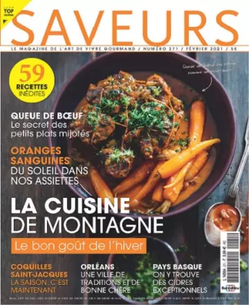 Saveurs N°271 – Février 2021  [Magazines]