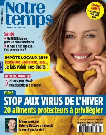 Notre Temps N°599 - Novembre 2019  [Magazines]