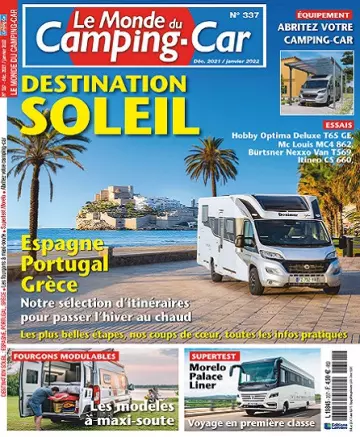 Le Monde Du Camping-Car N°337 – Décembre 2021-Janvier 2022  [Magazines]