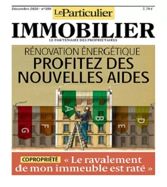 Le Particulier Immobilier N°380 – Décembre 2020  [Magazines]