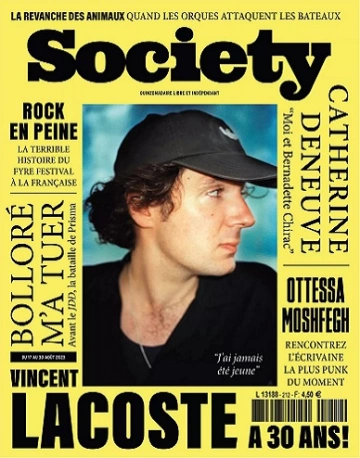 Society N°212 Du 17 au 30 Août 2023  [Magazines]