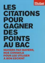 Les citations pour gagner des points au bac  [Livres]