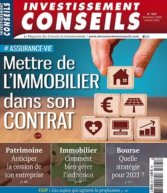 Investissement Conseils N°837 – Décembre 2020-Janvier 2021  [Magazines]