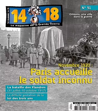 Le Magazine De La Grande Guerre 14-18 N°91 – Novembre 2020-Janvier 2021  [Magazines]