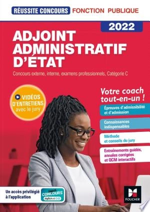 Adjoint Administratif d'Etat - Catégorie C - 2022- Préparation complète  [Livres]