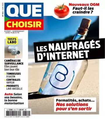 Que Choisir N°614 – Juin 2022  [Magazines]