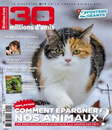 30 Millions d’Amis N°414-415 – Décembre 2022-Janvier 2023  [Magazines]