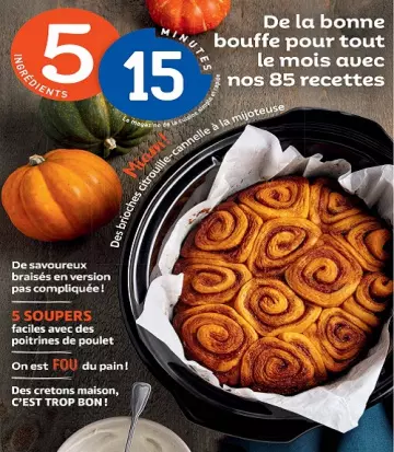 5 ingrédients 15 minutes – Novembre 2022  [Magazines]