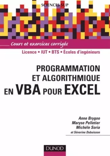 Programmation et algorithmique en VBA pour Excel  [Livres]