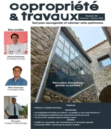 Copropriété et Travaux N°63 – Octobre 2022  [Magazines]