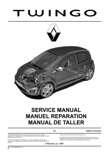 RENAULT TWINGO II - MANUEL RÉPARATION  [Livres]